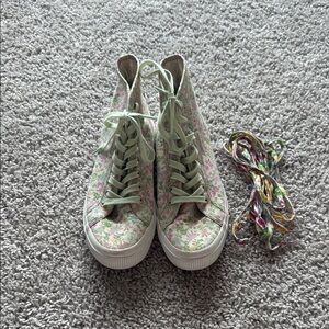 Superga x LoveShackFancy 2795 Flowers High-Top Sneakers